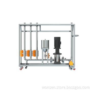 Automatic CIP cleaning station for IBC bin